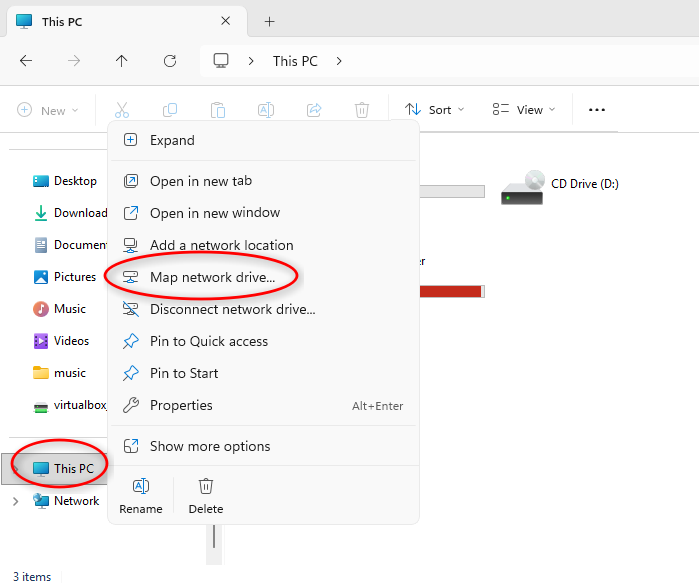explorer context menu